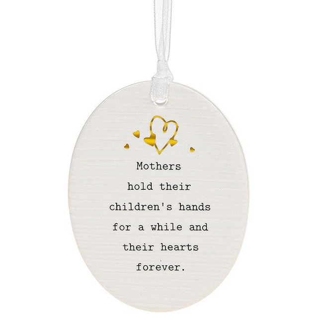 Thoughtful Words Oval Ceramic Plaque - Mothers