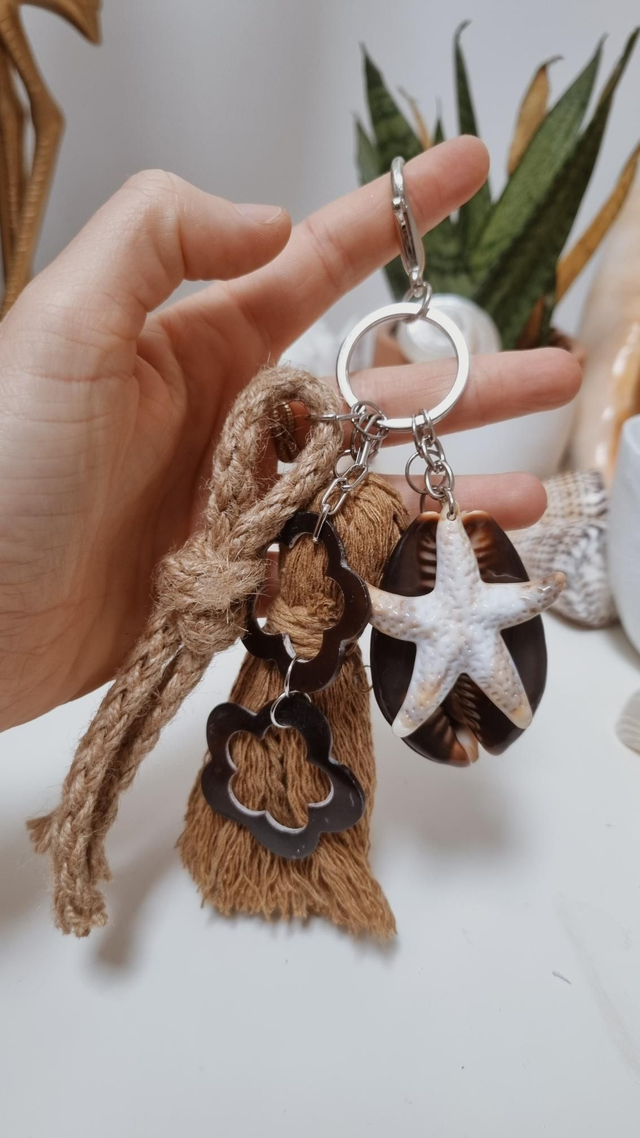Porte-clés marron