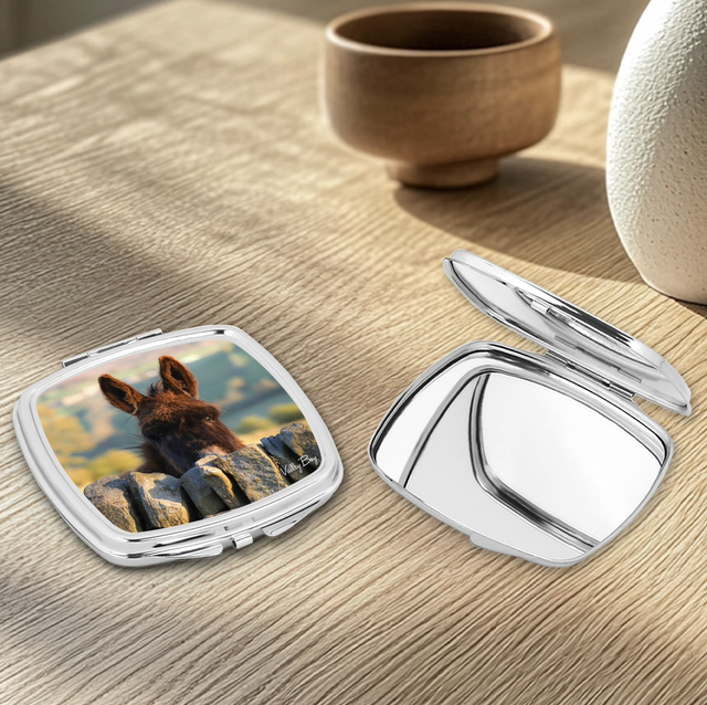 "Peeping Donkey" Compact Mirror  