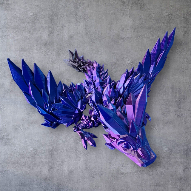 Dragon volant de cristal