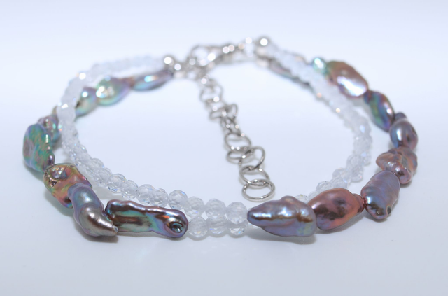 Perlen - Zirkonia Armband Elsa