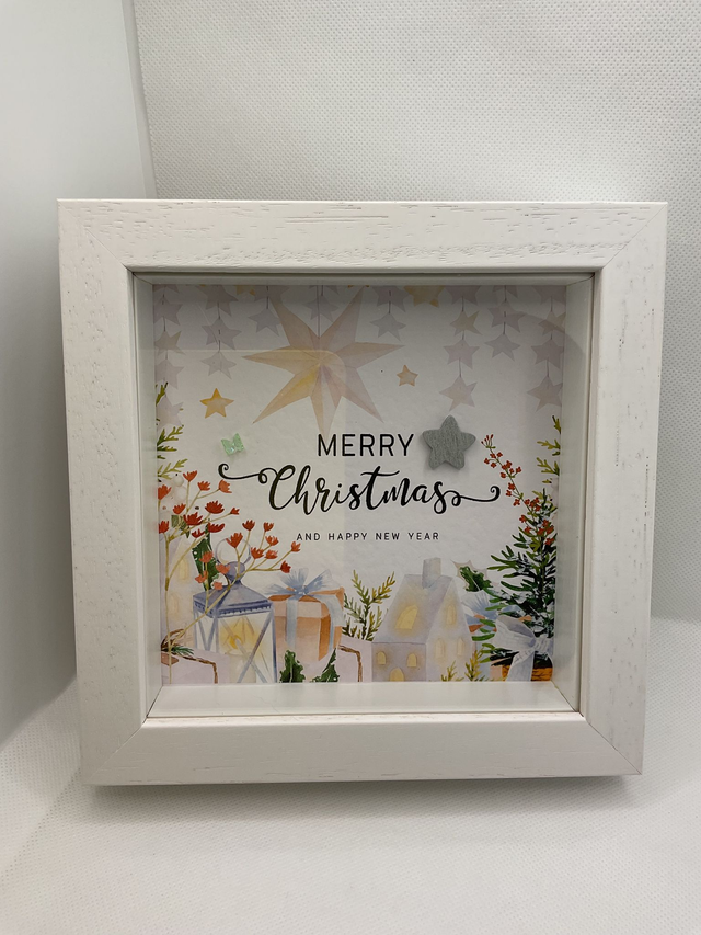 Christmas frame. Beautiful Christmas gift. 