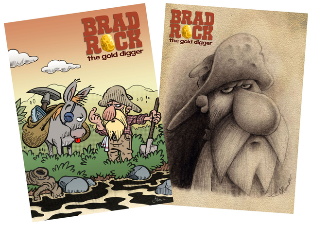 Cartes Postales Brad Rock (lot de 2)