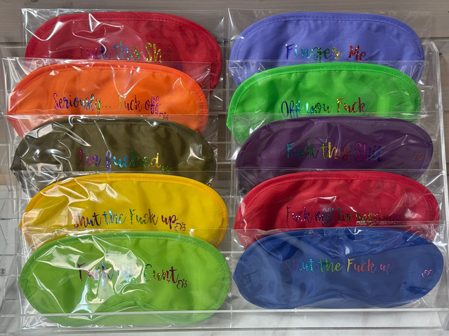 Just Rude! Blindfold/Eye Mask full of Fucks