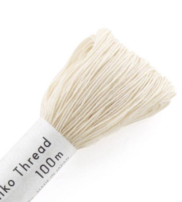 Fil Sashiko crème 100 M