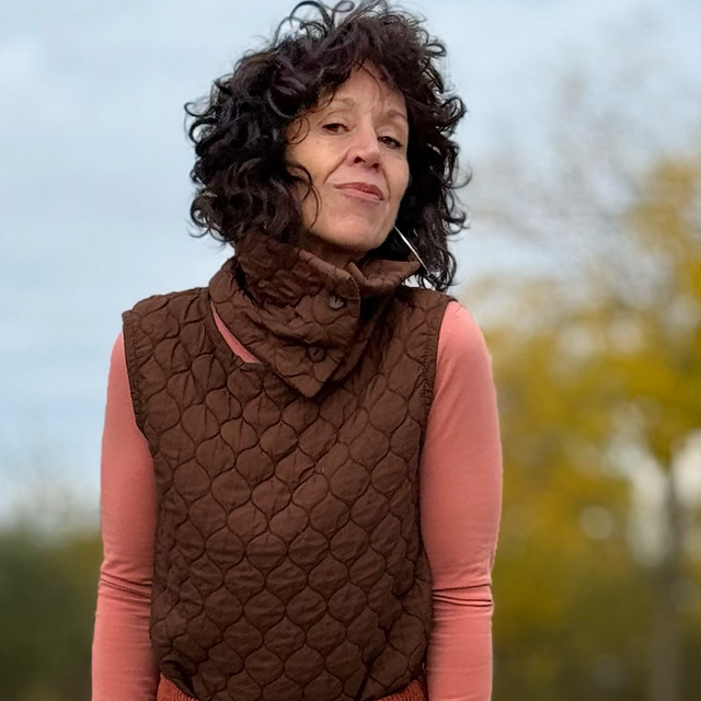 Kragen aus Stepp-Stoff 