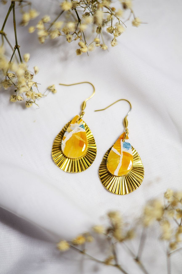 Coloris potimarron - Boucles Sara