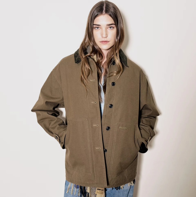 Filson Woman’s Dry Tin Cloth Barn Coat Marsh Olive