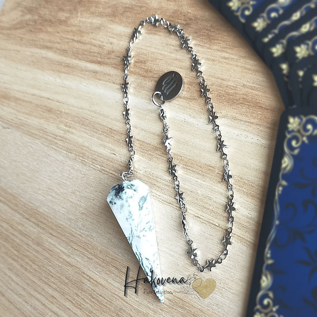 Pendule classique agate arbre - Zodiaque Vierge - 0046PD