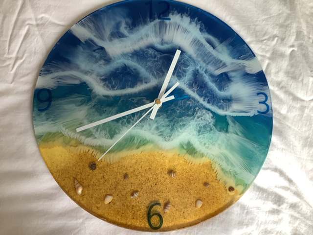 Full resin wall clock