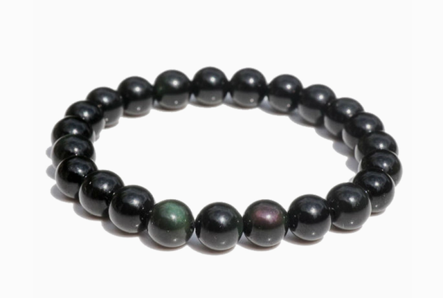 Bracelet Obsidienne Œil Céleste 8 mm
