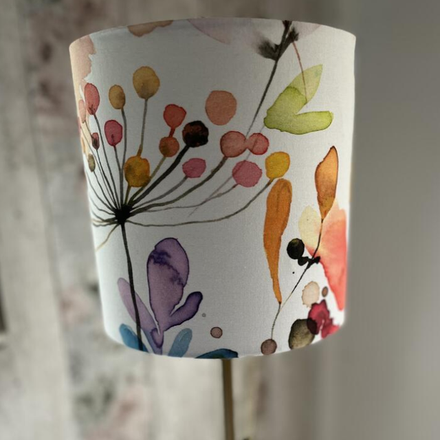 Wild Grasses Floral Drum Lampshade 