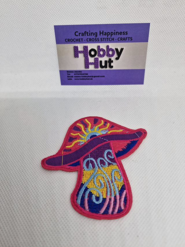 Embroidered Patch - Psychedelic Mushroom
