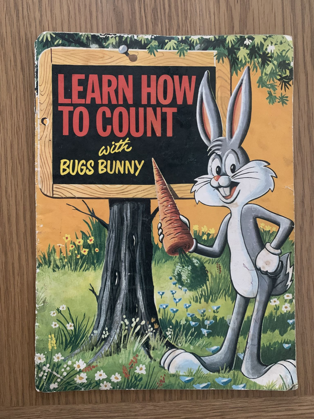 Learn How to Count with Bugs Bunny Warner Brothers picture book vintage 1967