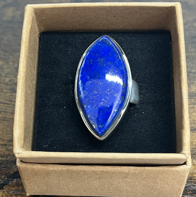 Bague en argent et Lapis-Lazuli - Taille 61