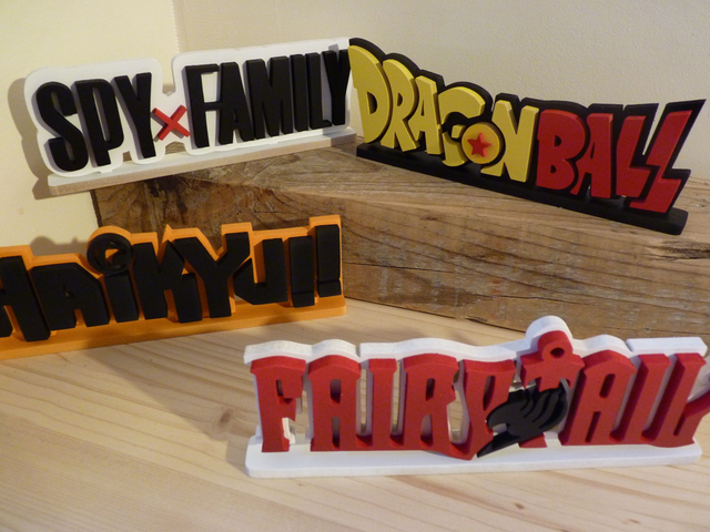 Décoration Manga en Bois - 20x7 cms