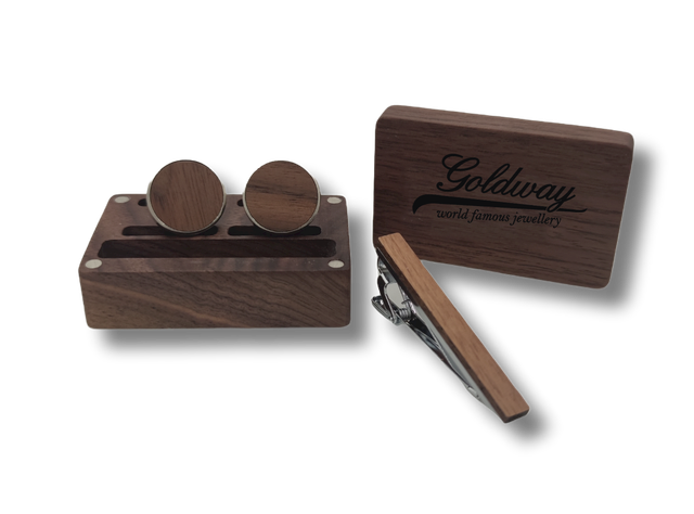 Set Completo Accessori Fermacravatta e Gemelli  Idea Regalo Uomo Donna per Nozze e Compleanni Simbolo di Eleganza e Stile Regalo Matrimonio Compleanno