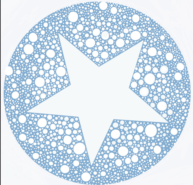 Kartonrondelle Sternenmeer 1 Stk