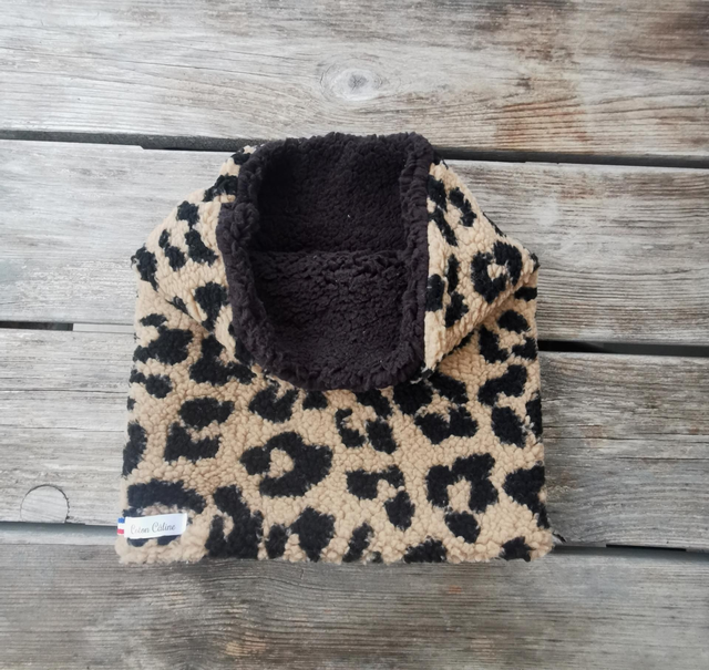 Snood LOUISON léopard/noir