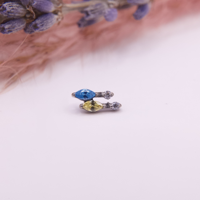 Embout Nayade V14 Bleu &amp; Jaune 