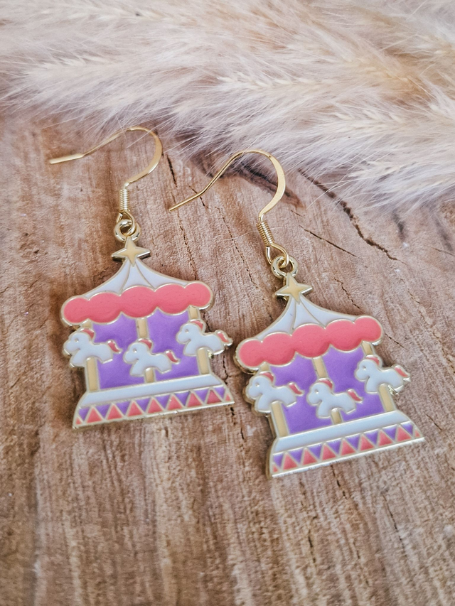 Boucles d'oreilles "Carrousels" 