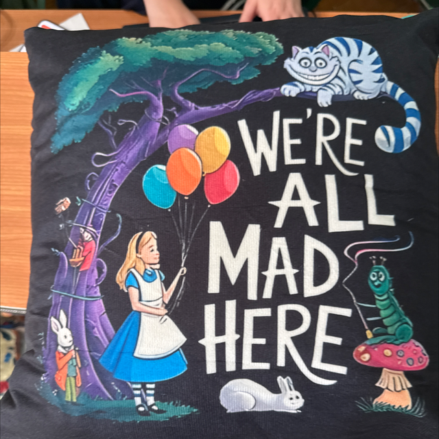 Alice in Wonderland cushion 
