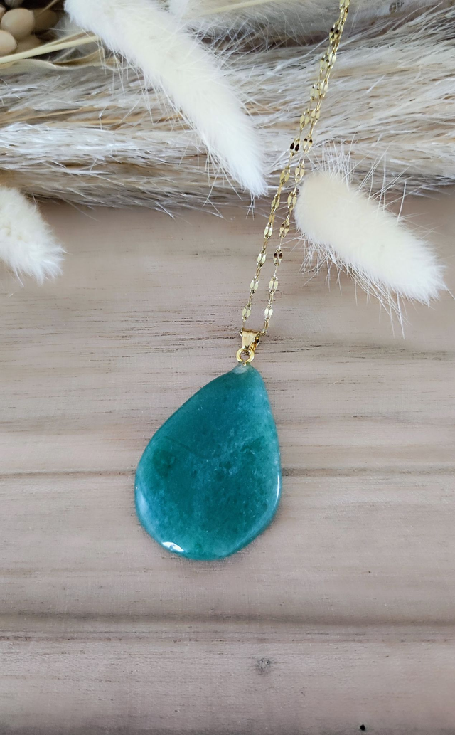 Pendentif "Isis" Aventurine verte