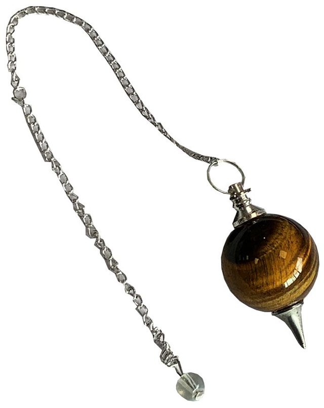 ♡ Pendule sphère Oeil de tigre ♡