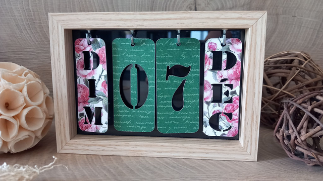 Calendrier perpétuel "pivoines"