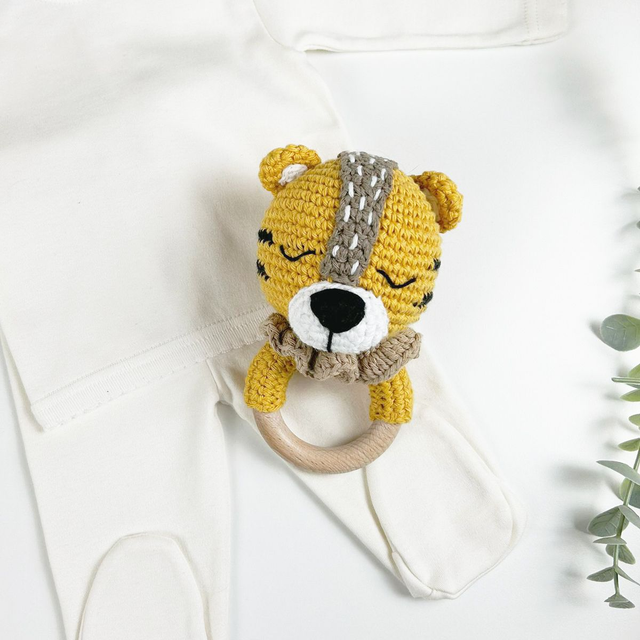 Hochet en crochet – Fait main 🧶 | Animaux mignons 🐯🦁🐻