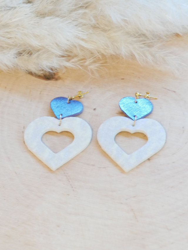 NOHA blanc irisé mauve