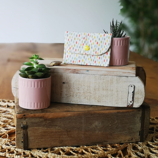 Card Wallet - Dashes (Left-Handed)