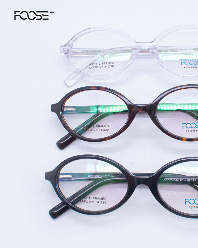 Lentes de Óptica Foose XAPFO-122 de Acetato – Diseño Ovalado Retro