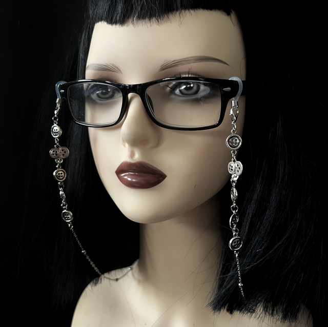 Cute as a button glasses chains