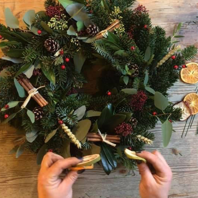 Winter Red Wreath Kit  (Small)