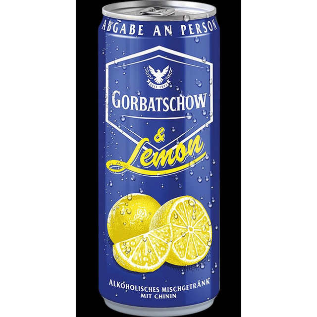 Gorbatschow Wodka & Lemon 10% 0,33L