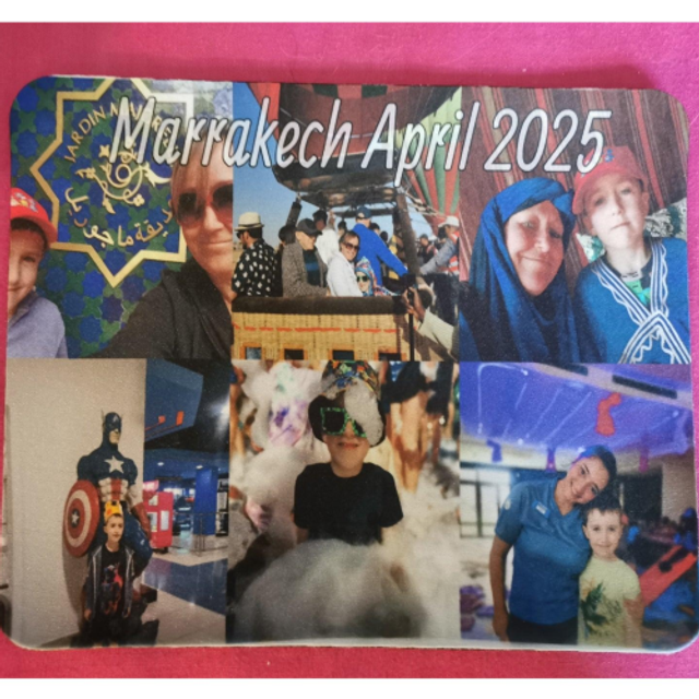 Personalised Photo, Message Or Name Rubber Backed Non Slip Mouse Mat