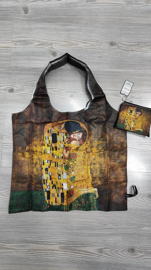 Borsa shopper tascabile Il Bacio di Gustav Klimt