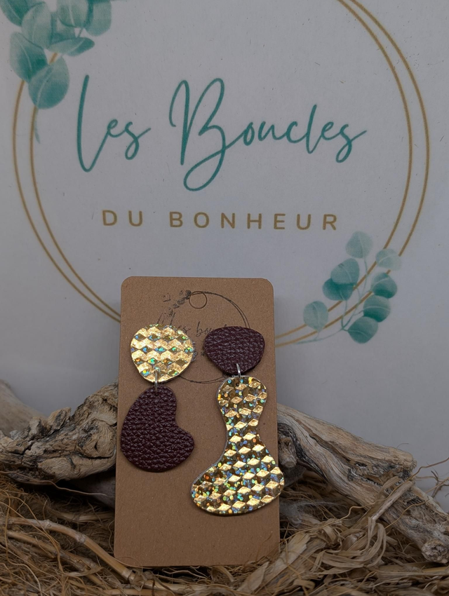 Boucles d&#039;oreilles Les jumelles ju007