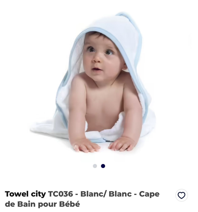 Cape de bain bébé