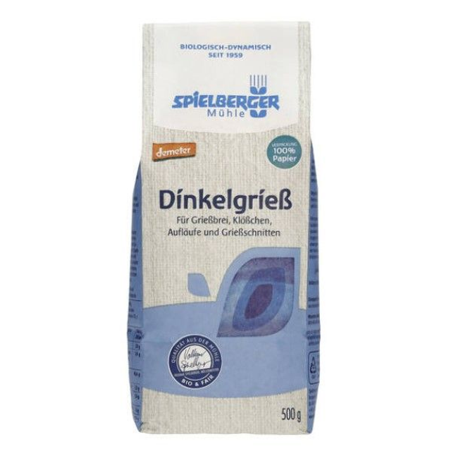 Spielberger Dinkelgrieß, 500g Packung