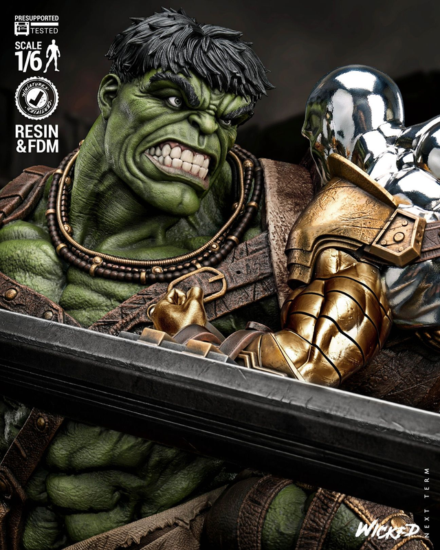 Diorama HULK Planet vs SURFEUR D'ARGENT série comics