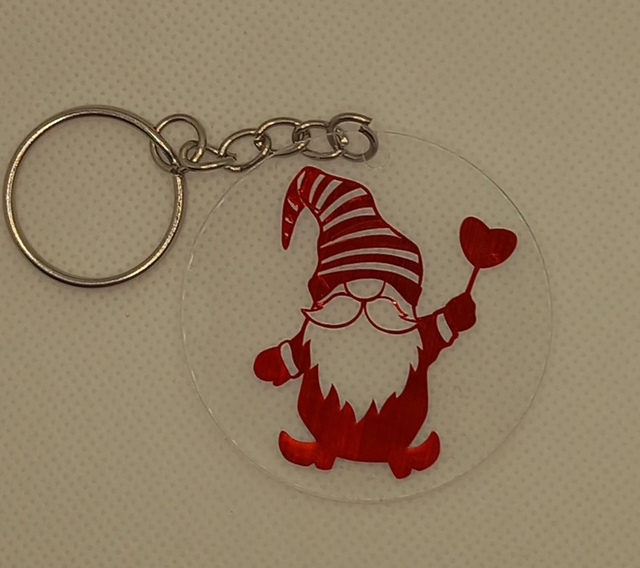 Gonk Christmas Acrylic Keyring 