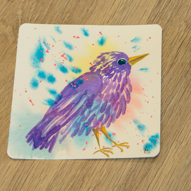 Carte décorative - Miss Améthysta