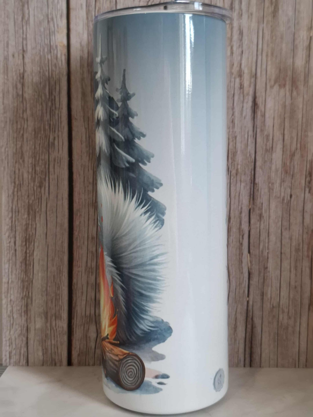 Gourde Canette Samoyède hiver