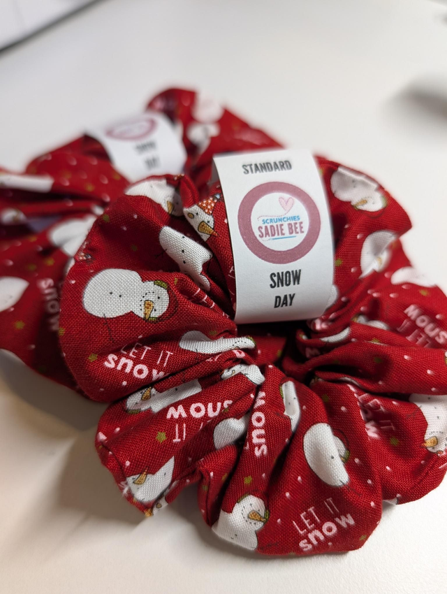 Snow Day Scrunchie