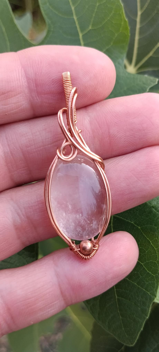 Pendentif cristal de roche