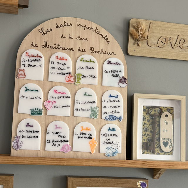 Tableau effaçable maîtresse 