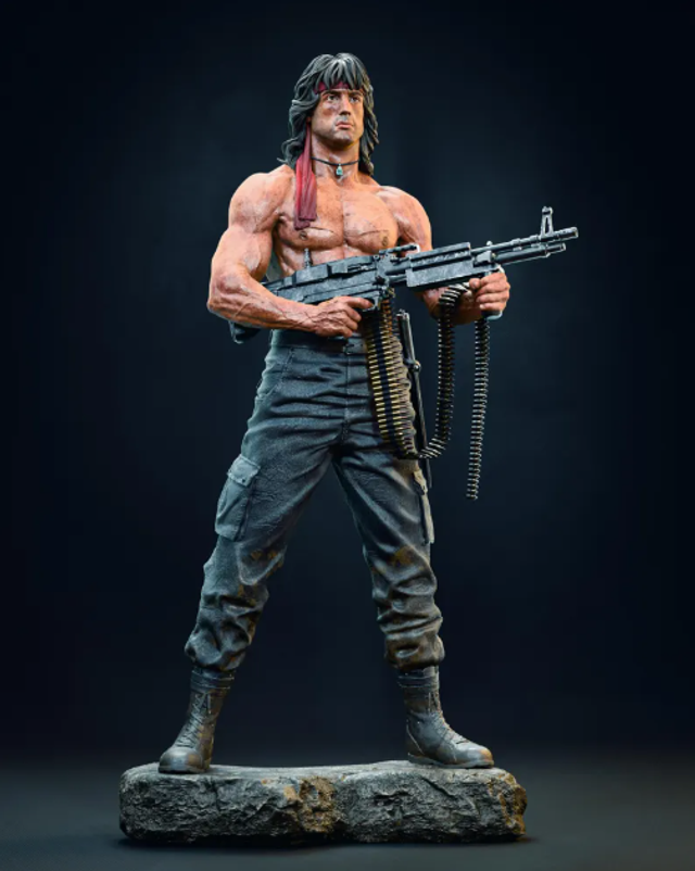Rambo | Figurine en résine à peindre | 36 cm