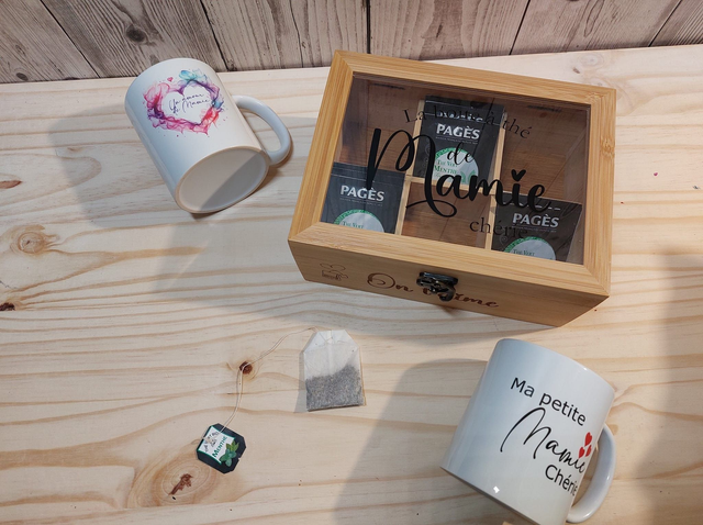 La boîte à thé personnalisée